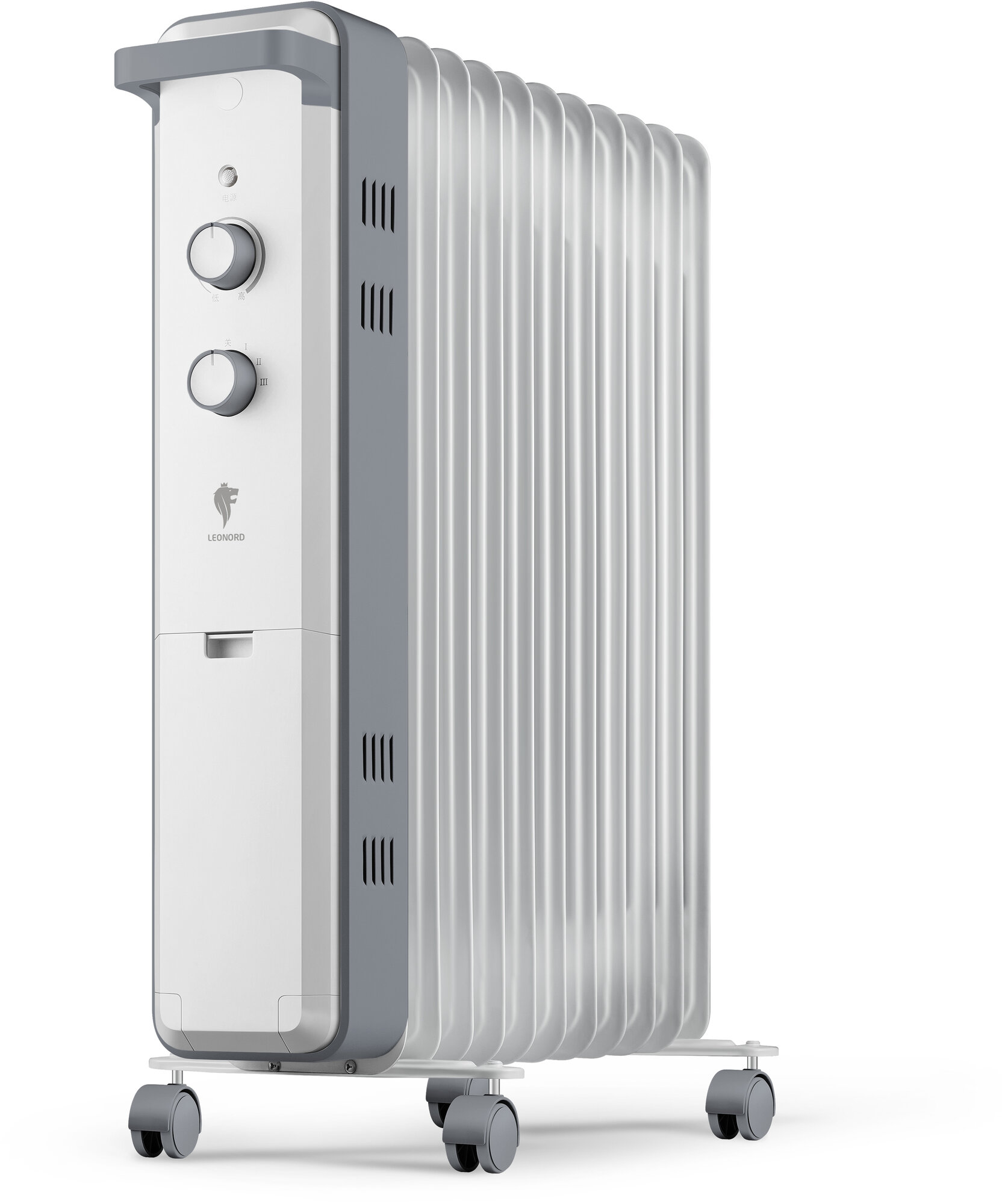 Радиатор масляный LEONORD LE-2011 2500 Вт 11 секций белый