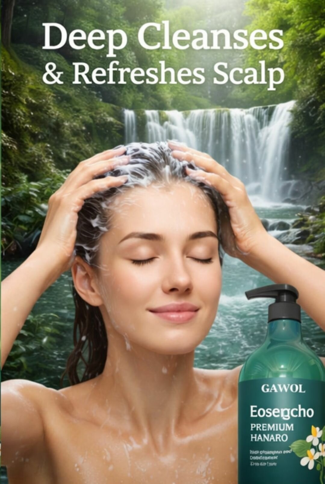 Шампунь-кондиционер Gawol Juno Eosengcho, Натуральное средство от выпадения волос и для их роста, 750 мл — фото 1