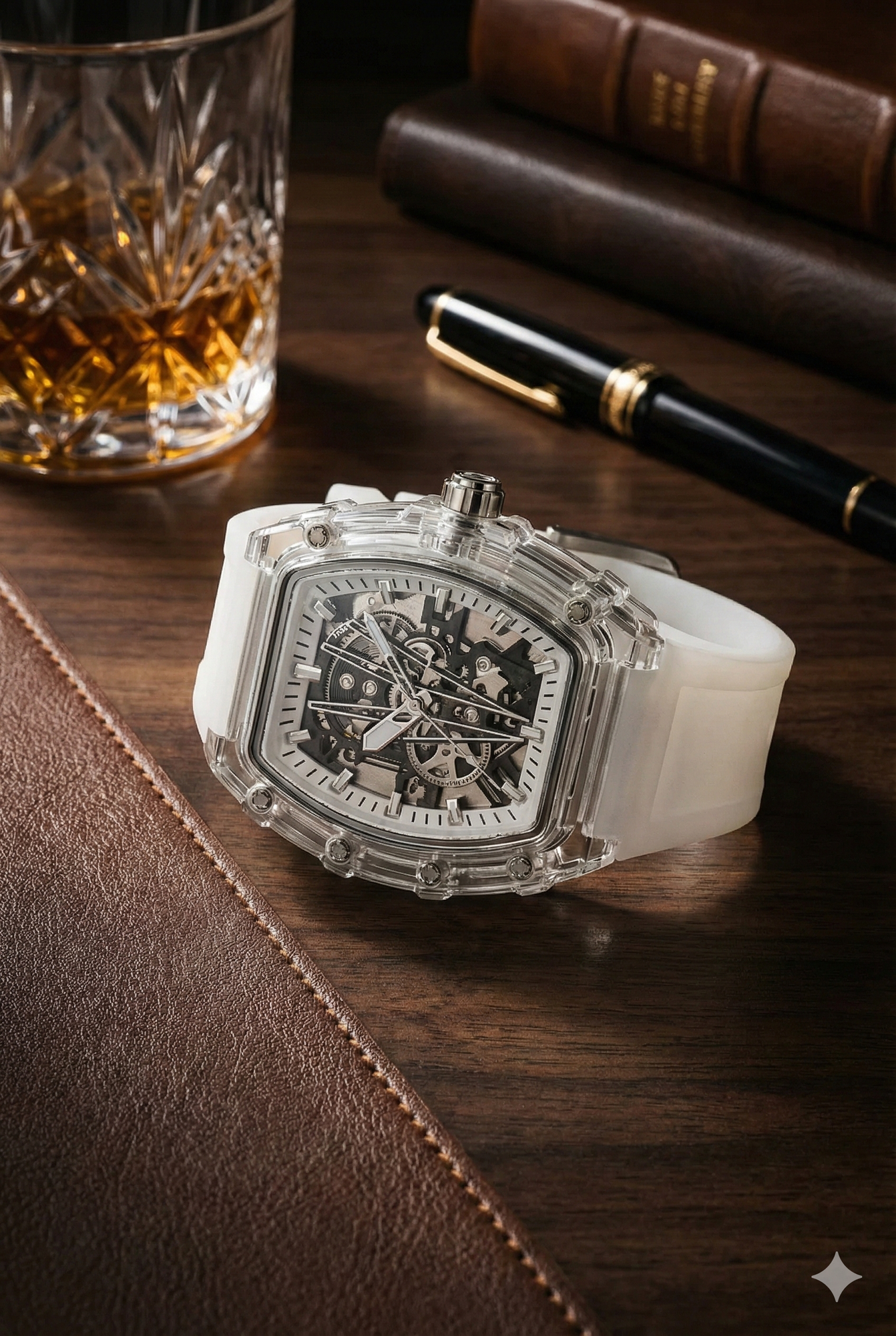 Наручные часы, белый, — фото 1