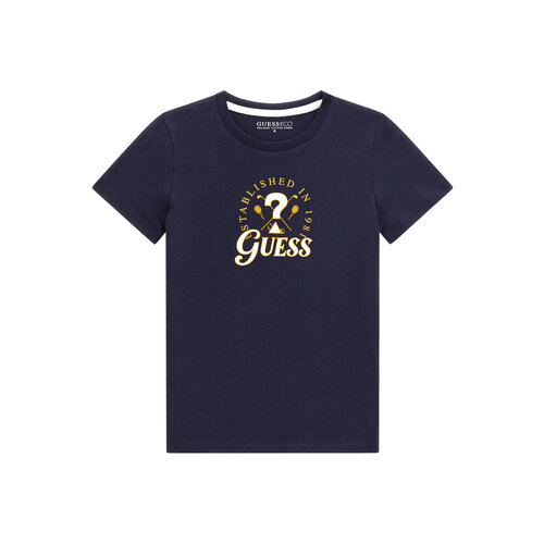 Футболка GUESS, размер 8 лет, синий толстовка guess размер 8 лет синий