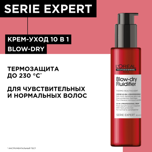 LOreal Professionnel Термозащитный крем, Serie Expert Blow-dry, 150 мл