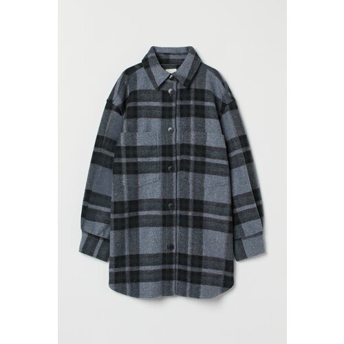 Куртка-рубашка H&M, размер XS, серый