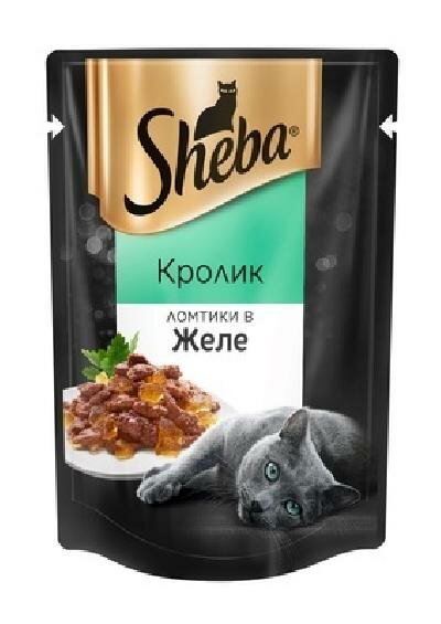 Sheba Паучи для кошек Ломтики в желе с кроликом 75г 10248078 0,075 кг 58428 (2 шт)