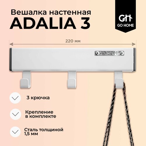 Вешалка настенная в прихожую loft ADALIA