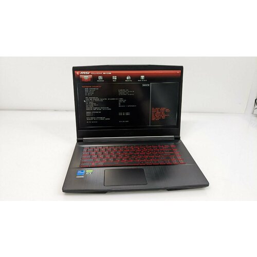 Ноутбук MSI GF63 Intel Core i5-11400H x1227 GHzDDR4 16GbSSD 512GbGeForce RTX 3050 4GbWIFI 8600000₽