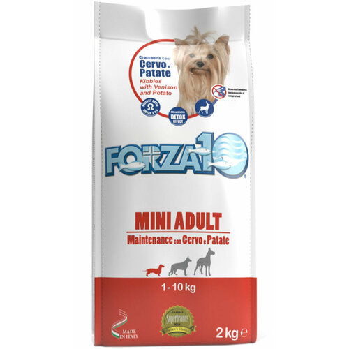 FORZA10 DOG MAINTENANCE ADULT MINI для взрослых собак маленьких пород с олениной и картофелем (2 кг х 6 шт)