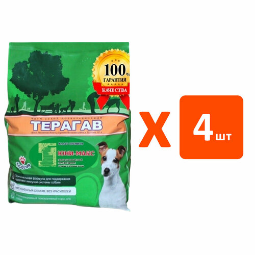Терагав ЮНИ-MAX для щенков крупных и средних пород (4 кг х 4 шт)