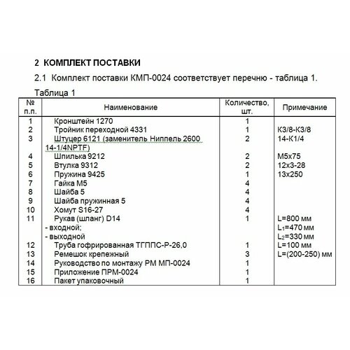 Комплект монтажный КМП-0024 УАЗ легковой с дв.51430 АО 