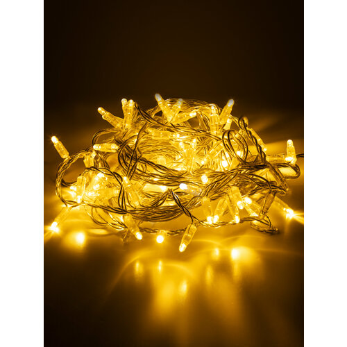 фото Гирлянда эра erapsnp3 30led нить 3 м, теплый свет, пвх, 220в, ip65 б0051887