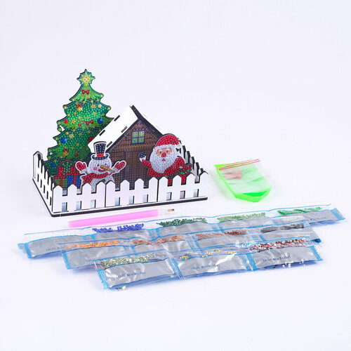 Алмазная вышивка Новогодняя композиция интерьерный декор 1357₽