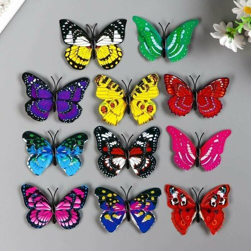 Магнит Бабочка с двойными крылышками 6 х 65 см 50 шт 1319₽