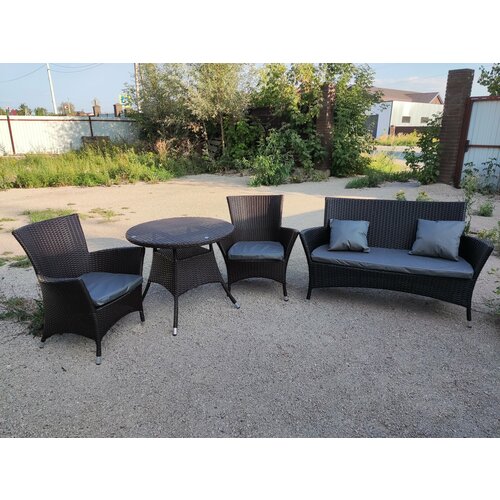 Комплект плетеной мебели из алюминия с искусственным ротангом