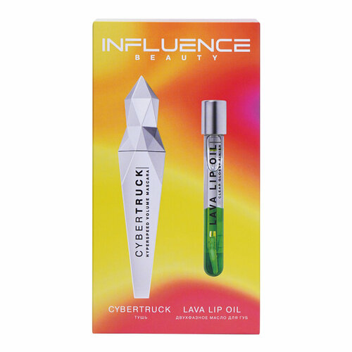 Подарочный набор INFLUENCE BEAUTY тушь для ресниц Cybertruck тон 01 масло для губ Biphase Lava двухвазное тон 04 2247₽