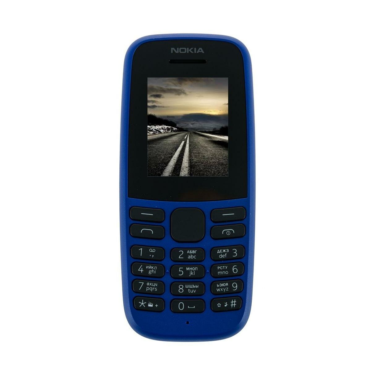 Мобильный телефон NOKIA 105 SS TA-1203, синий - фото №8