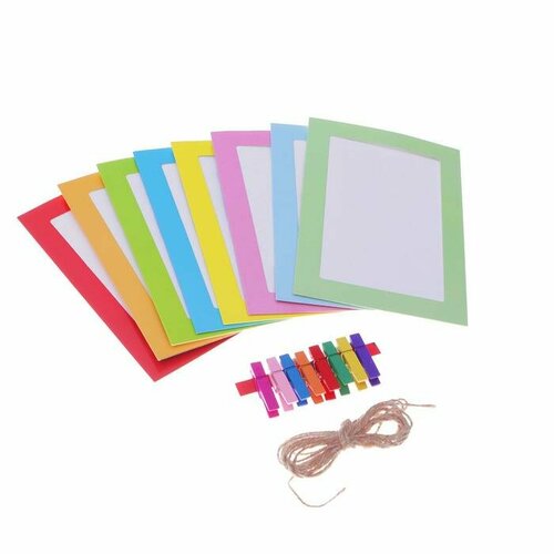 Набор фоторамок на прищепках Путешествие верёвка прищепки фоторамки 8 шт фото 8 13 см 467₽