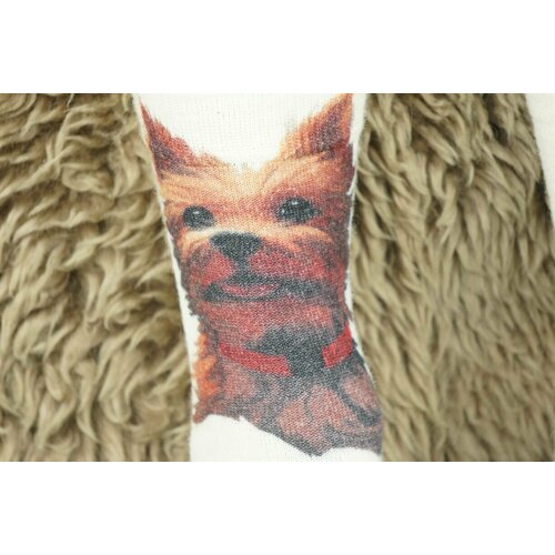 фото Носки шерстянки базовая коллекция, размер 42/45, белый, коричневый