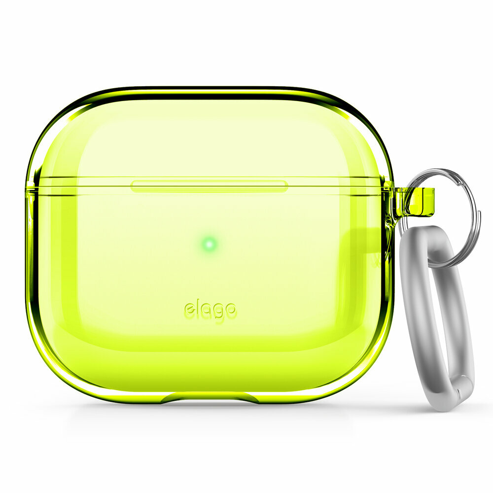 Чехол Elago Clear Hang case для AirPods 3 (2021), Neon Yellow