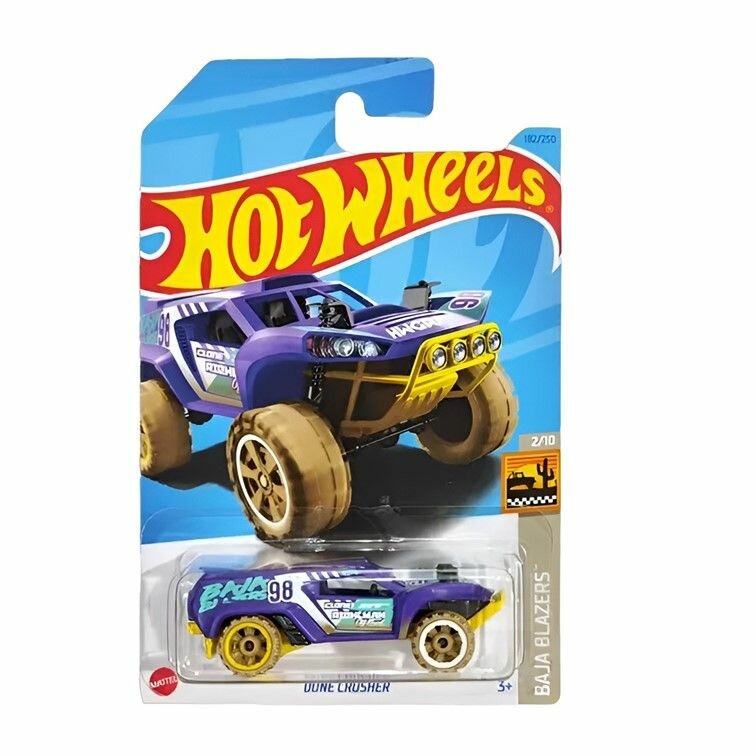 HKG74 Машинка игрушка Hot Wheels металлическая коллекционная Dune Crusher фиолетовый