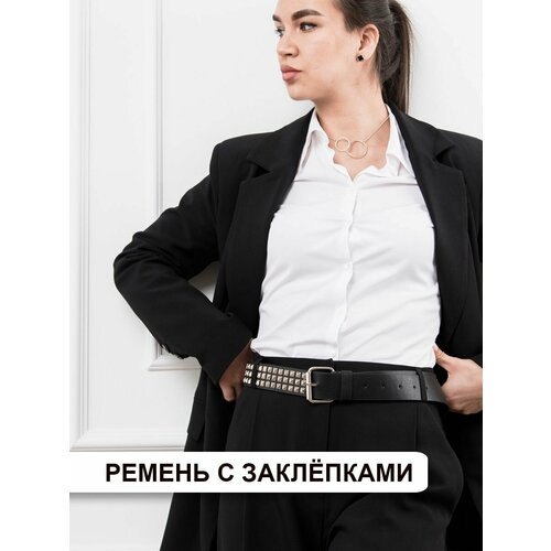 фото Ремень , размер 110, черный нет бренда