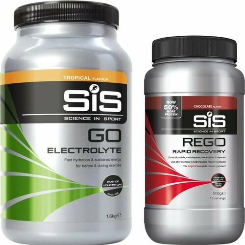 фото Изотоник science in sport (sis) mix isot+rego тропические фрукты, шоколад