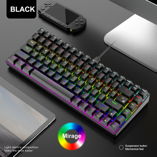 Клавиатура игровая WOLF K84 Black LED RUS проводная 84 кнопок 280000₽