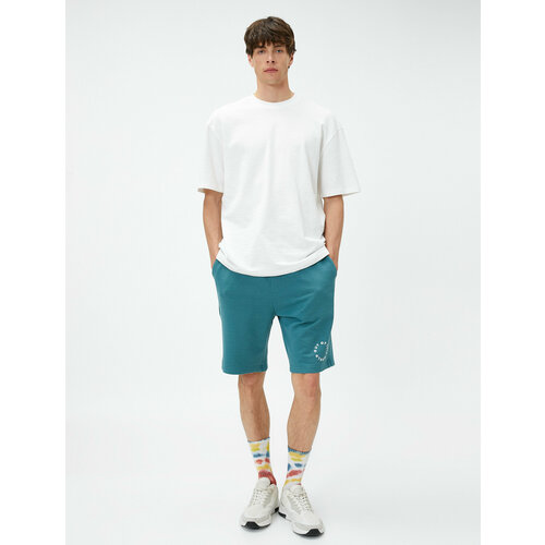 фото Шорты koton, размер 50, зеленый, синий