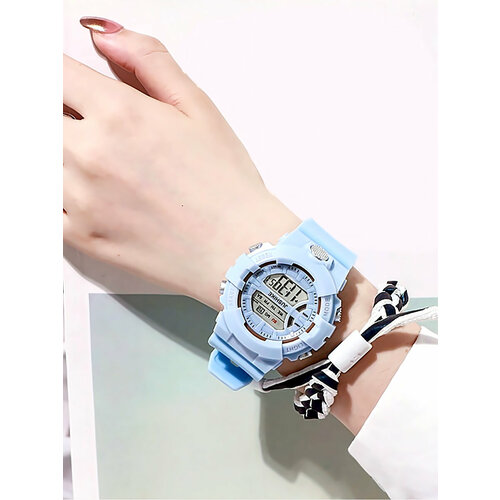 фото Наручные часы el.watch голубые, голубой наручные цифровые часы для женщин