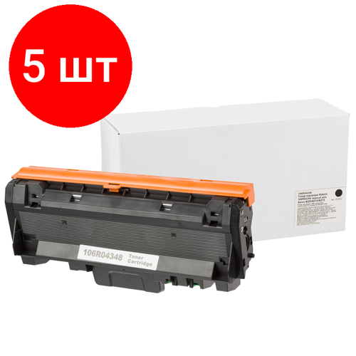 Комплект 5 штук, Тонер-картридж Retech 106R04348 чер. для Xerox B210DNI/B205NI/B215DNI bion 106r04348 тонер картридж для xerox 3000 стр черный