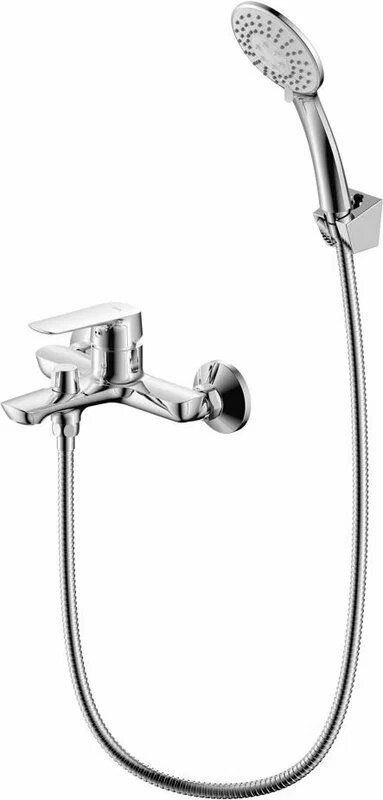 Иддис токен смеситель для ванны однорычажный с лейкой и шлангом хром / IDDIS TOKEN смеситель для ванны однорычажный с лейкой и шлангом хром