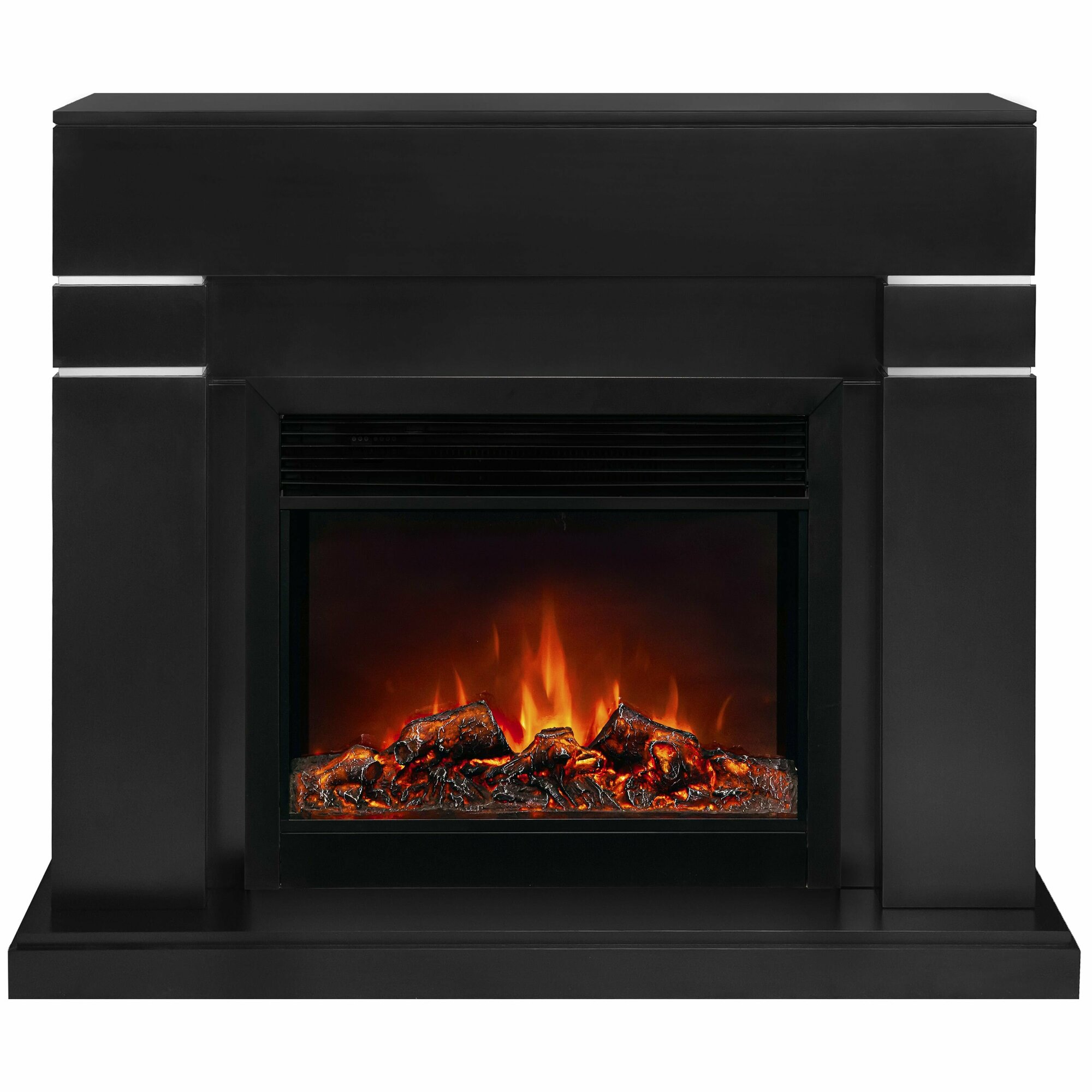 Электрокамин RealFlame LINDELSE 26 BLM-P918 с очагом MoonBlaze DELUXE Black