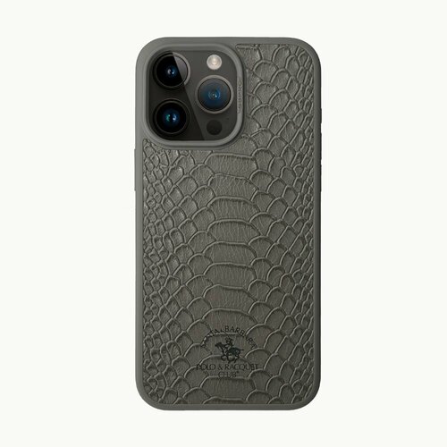 Чехол Santa Barbara Polo & Racquet Club Knight для смартфона Apple iPhone 15 Pro, серый