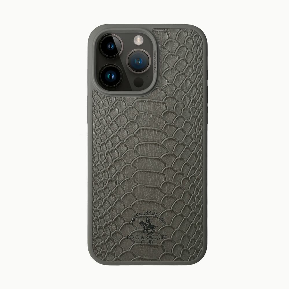Чехол Santa Barbara Polo & Racquet Club Knight для смартфона Apple iPhone 15 Pro Max, серый