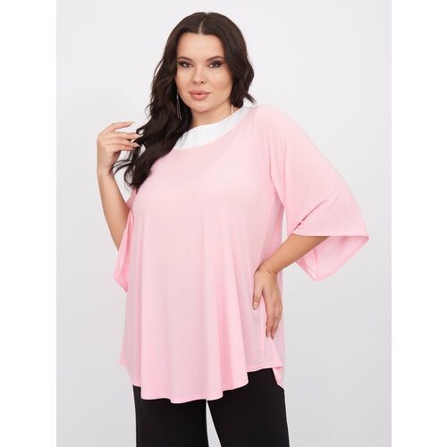 блуза zory размер 60 62 розовый Туника ZORY, размер 60-62, розовый