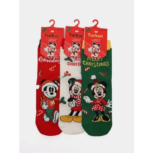 фото Носки , 10 пар, размер 36-41, красный, белый нет бренда