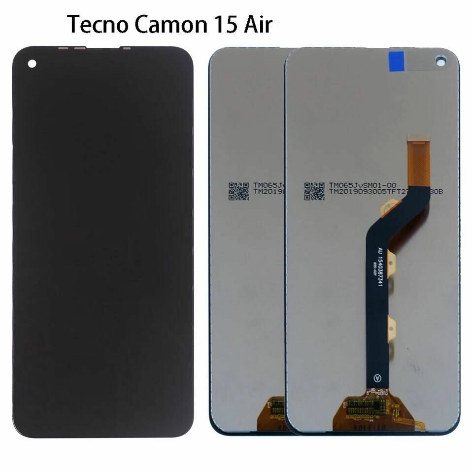 Дисплей для Tecno Camon 15 Air (CD6) в сборе с тачскрином (черный)