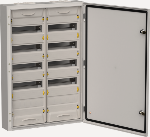 Изображение товара Щит распределительный IEK TITAN 5 ЩРн-120, металлический, 835x570x140мм, IP54, 125А, серый, навесной