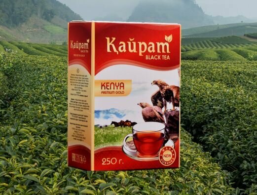 Чай Кайрат black tea kenya premium gold 250грамм.