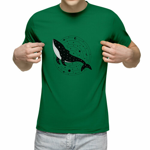 Футболка Us Basic, размер M, зеленый мужская футболка кит l черный