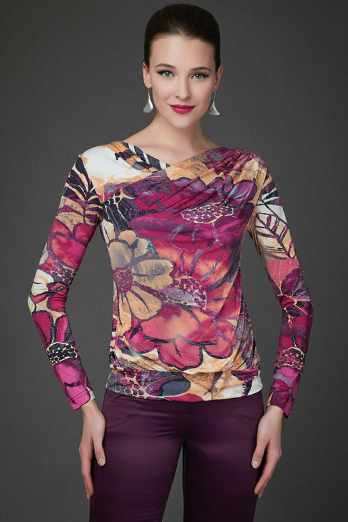 Блуза  Арт-Деко, размер 44, розовый