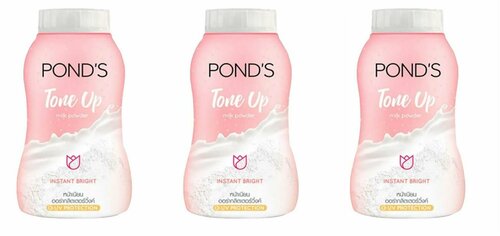 Ponds Рассыпчатая матирующая пудра для лица с эффектом здорового сияния Tone Up Milk Powder, 50 г, 3 уп.