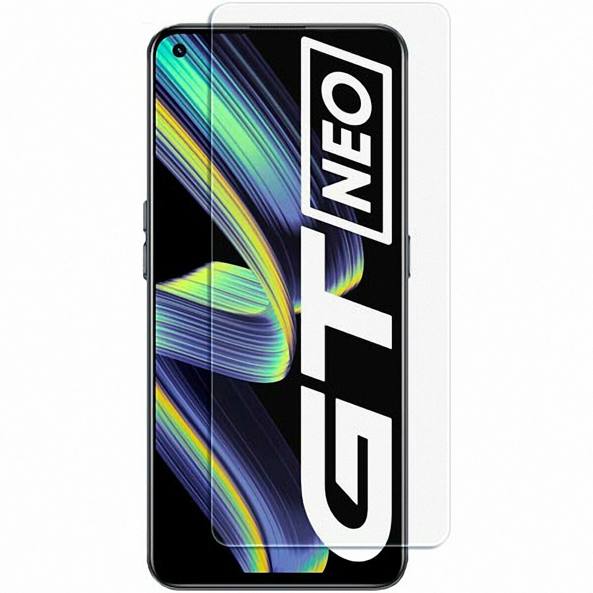 Защитное стекло 3D Tempered Glass для Realme GT Neo полный клей ( прозрачное )