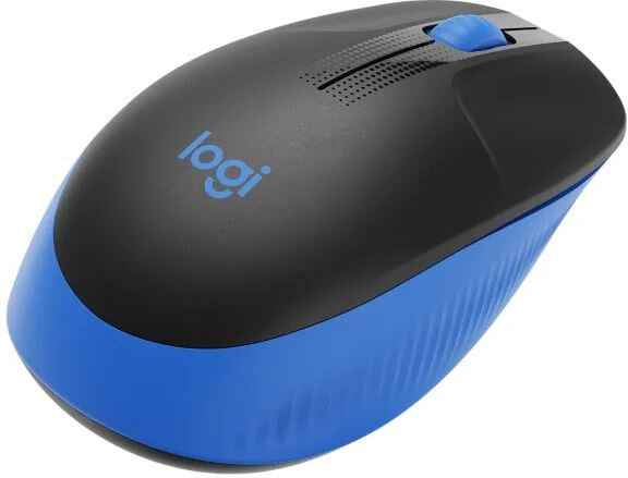 Мышь беспроводная Logitech M190, 1000dpi, Wireless/USB, Черный/Синий, 910-005925 - фото №3