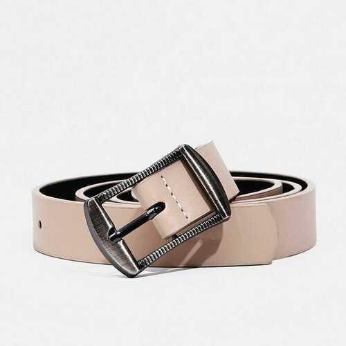 фото Ремень сима-ленд, размер 100, бежевый сима-лэнд