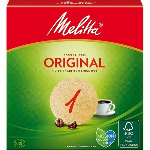 Фильтровальные пакеты 100шт размера No.1(93мм) для кофеварки Melitta 6629281