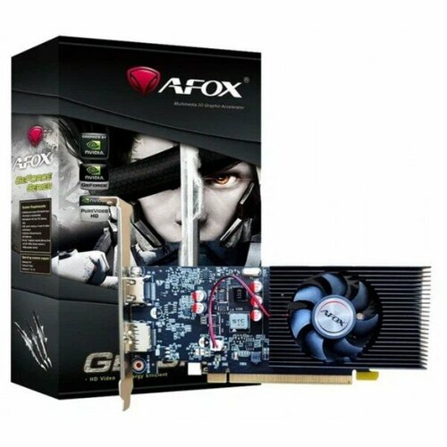 Видеокарта AFOX PCIE16 GT1030 2GB GDDR5 AF1030-2048D5L5-V4 968500₽