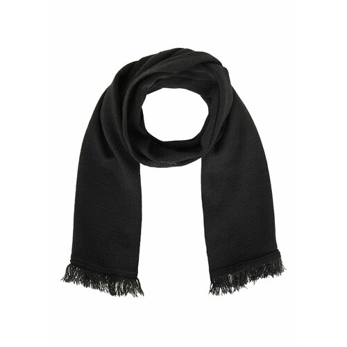 фото Шарф дмитровский трикотаж,120х20 см, черный