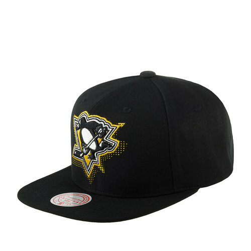 Бейсболка Mitchell & Ness, размер OneSize, черный бейсболка mitchell ness арт 6hssdx22015 ppeblck pittsburgh penguins nhl черный размер one