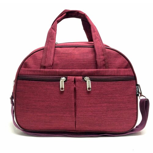 фото Сумка 8-б, 20 л, 18х28х40 см, ручная кладь, бордовый нет бренда
