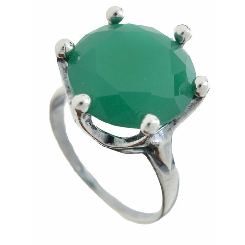 фото Кольцо фабрика украшений винтаж дуо, хризопраз, размер 18