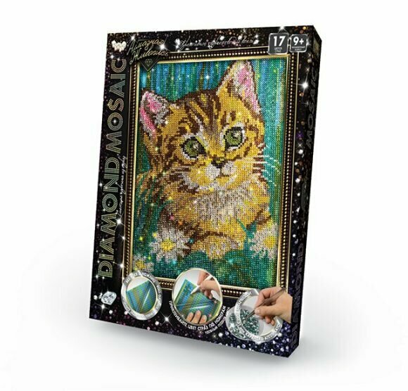 Danko Toys Набор алмазной вышивки Diamond Mosaic Котенок (DM-02-06) 22х30,5